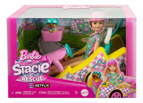 Barbie Vehículo Para Muñecas Stacie Al Rescate Go-kart