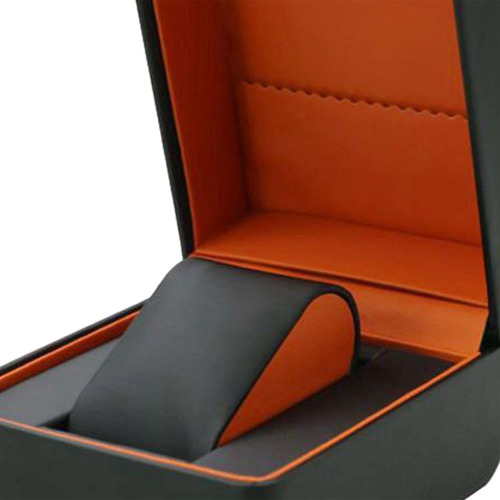 Caja De Joyería Para Reloj Individual, Estuche De Negro