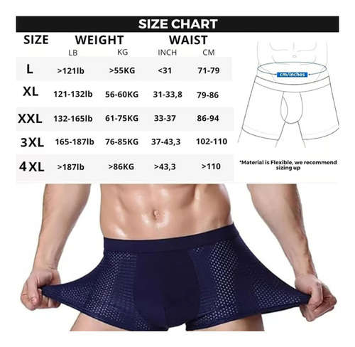 New Seda Fría Transparente De Boxeadores Para Hombres 2025