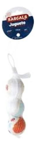 Rascals Juguete Pack Pelotas De Tenis Pack X 3un Para Gato Color Blanco manchas