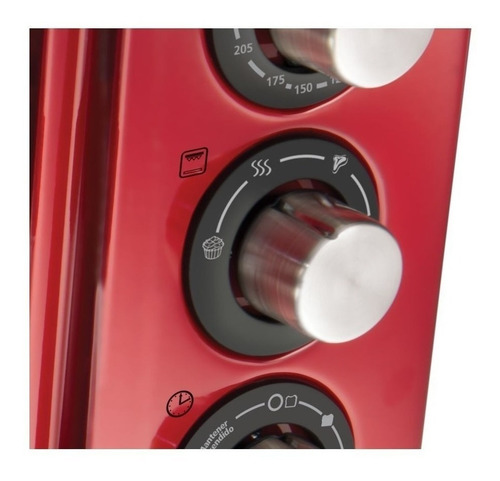 Imagen 3 de 3 de Horno de mesa eléctrico Oster Gran Taste TSSTTV15L 15L rojo 220V