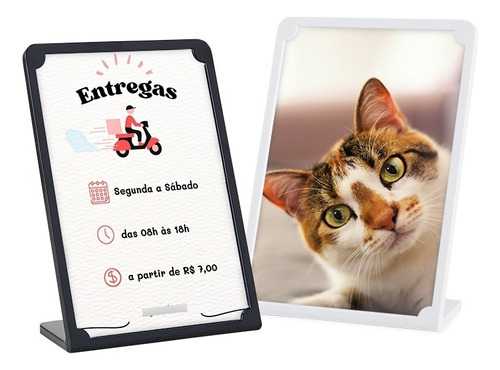 Expositor L A6 10x15 Folheto Qr Code Pix Promoção 10unidades