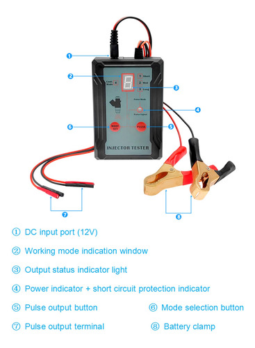 Comprobador De Inyectores De Combustible Y Adaptador Para Di