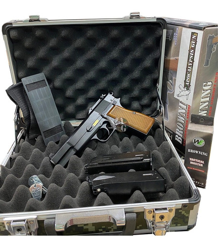 Pistola Airsoft Browning + 1 Cargador Adicional Fmetal We