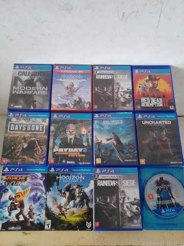 Imagem 1 de 1 de Vendo 12 Jogos De Ps4 Em Bom Estado