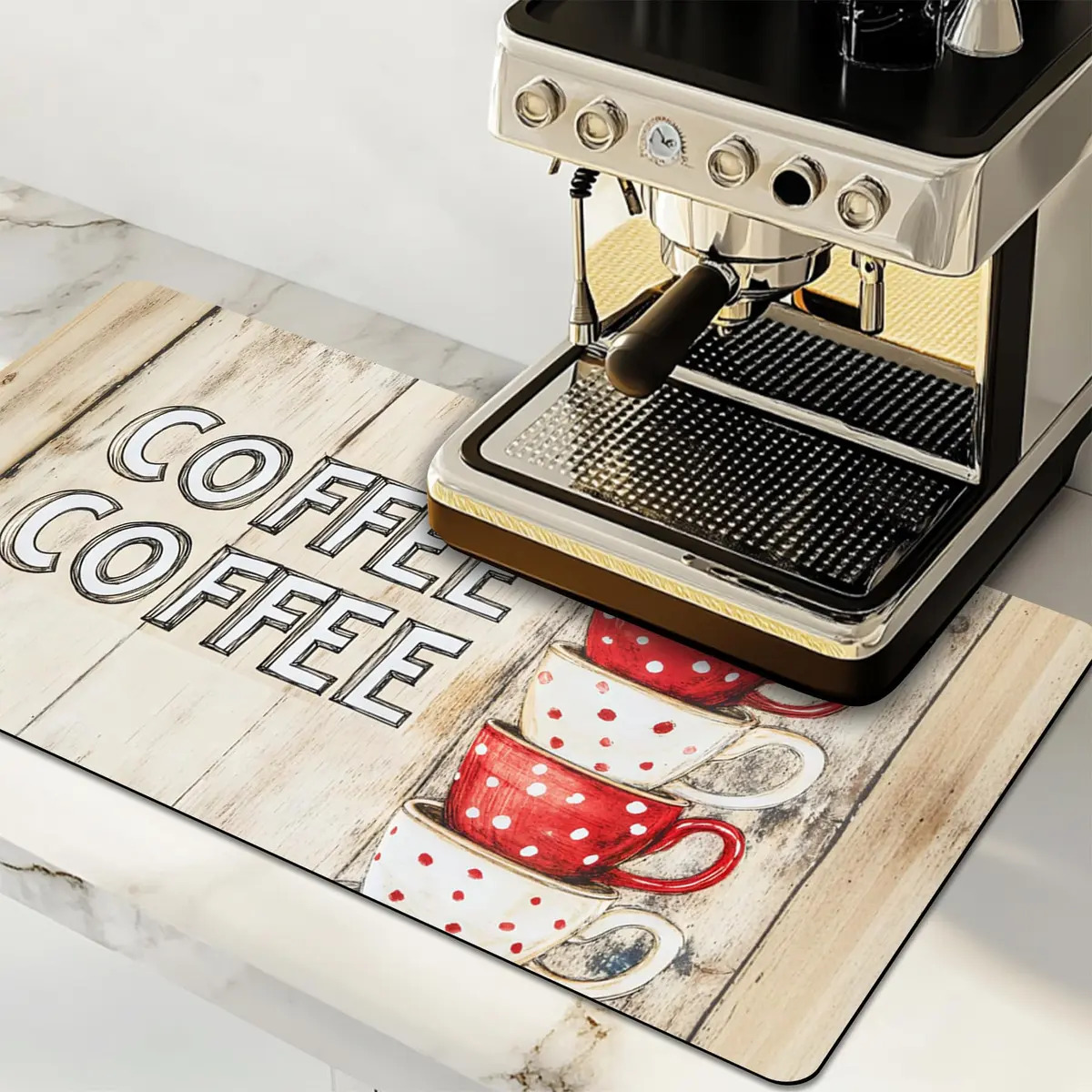 Tapete de secagem de pratos, tapete de café grande, tapete