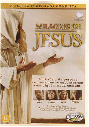 Milagres De Jesus 1ª Temporada - Box Com 5 Dvds