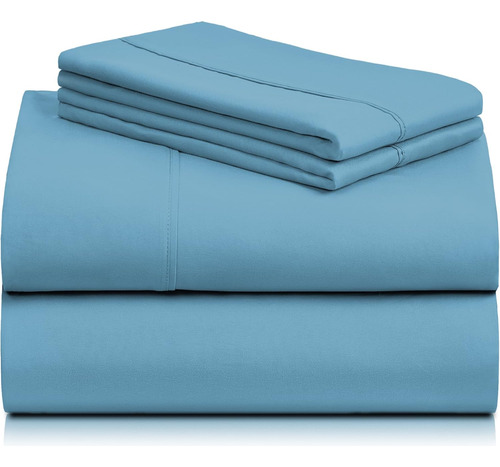 Juegos De Sabanas Y Fundas De Almohada Luxclub Azul Denim...