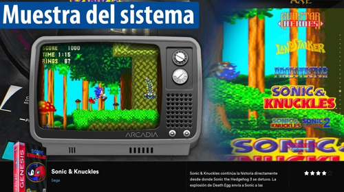 7000 Juegos Consola Retro Arcade Hdmi Tv Ness Dos Jugadores