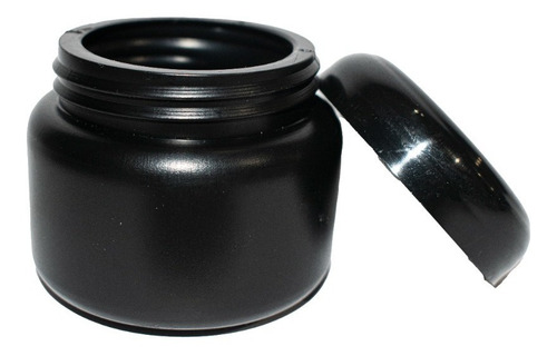 200 Frasco Tarro Pomadero 120 Ml Gr Estético Plástico Negro