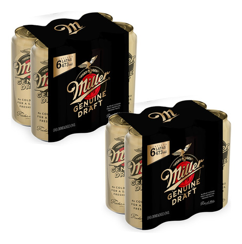 Cerveza Miller Lata 473cc X 12 Unidades