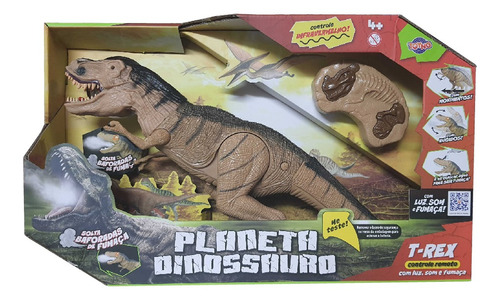 Brinquedo Planeta Dinossauro T-rex Com Controle Remoto 42514