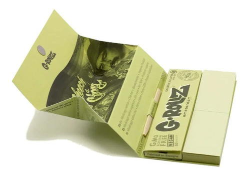 Seda Orgânica G-rollz King Size Com Piteiras + Pilão + Base