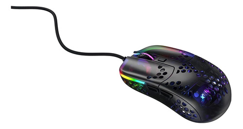 Mouse Liviano Negro Rgb 5 Botones Hasta 16000 Dpi