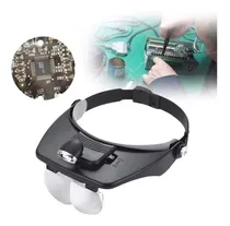 Comprar  Vincha Lupa Luz Led Cosmetología -manicura  Con 4 Lentes