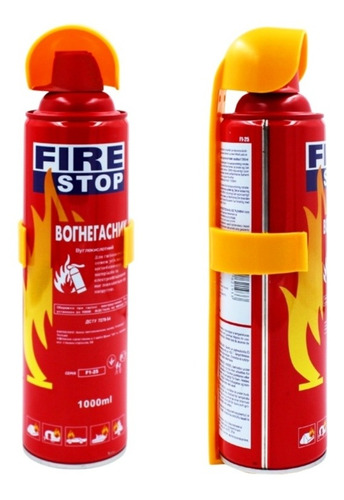 Extintor Portátil 1000ml Auto Casa Extinguidor Retarda Ryc 