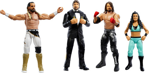 Boneco De Ação Mattel Wwe Seth Rollins De 6 Polegadas Com 10