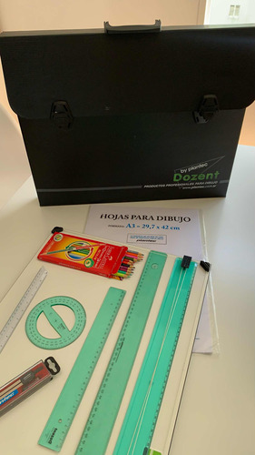 Kit De Dibujo Técnico Plantec Usado