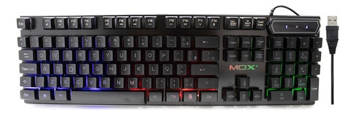 Teclado Gamer Semi-mecânico Com Led Iluminação Rgb Usb Pc