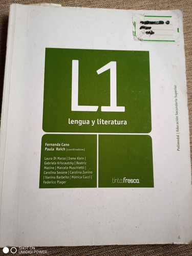 L1. Lengua Y Literatura. Cano- Roich ( Coord). Tinta Fresca.