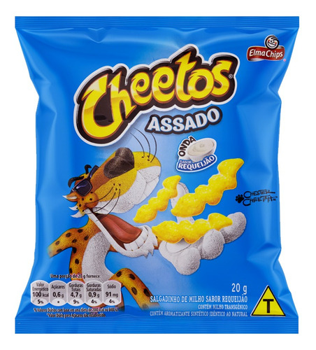 Kit Com 30 Salgadinhos Cheetos Requeijão  20g - Elma Chips