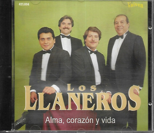 Los Llaneros Album Alma Corazon Y Vida Sello Vaiven Cd 