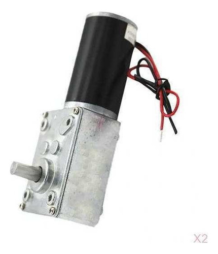 2 Unids Dc 12v Reductor De Alto Torque Motor Gear Gusano