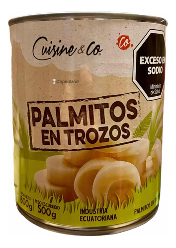 Oferta! Palmitos En Trozos Lata 800g Cuisine Import. Ecuador