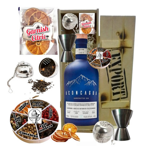 Gin Aconcagua + Kit Completo Para Tu Gin Perfecto!! Envíos 