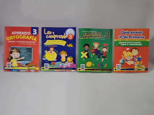 Guías Escolares Para 3ro De Primaria Paquete De 4 Libros