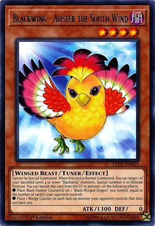 Yugioh! Blackwing - Auster The South Wind - Led3-en025