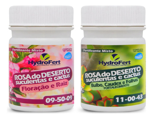 Adubo Rosa Do Deserto Suculentas Cactos Kit Fertilizante Npk