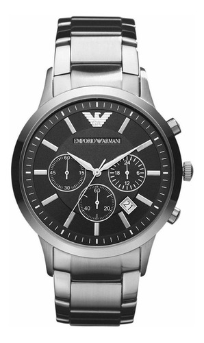 Reloj Emporio Armani Ar2434 Negro Sellado Nuevo En Caja 