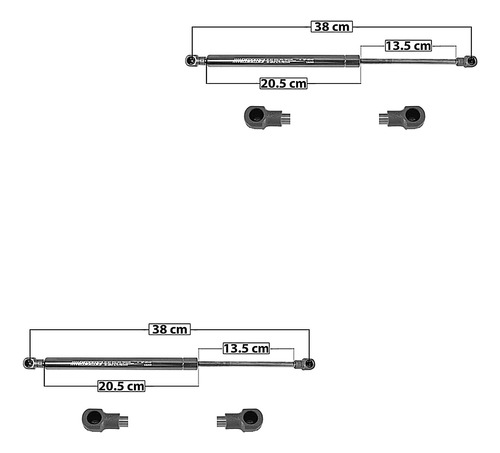 2-amortiguadores De 5a Puerta Chevrolet Captiva Sport 09-15