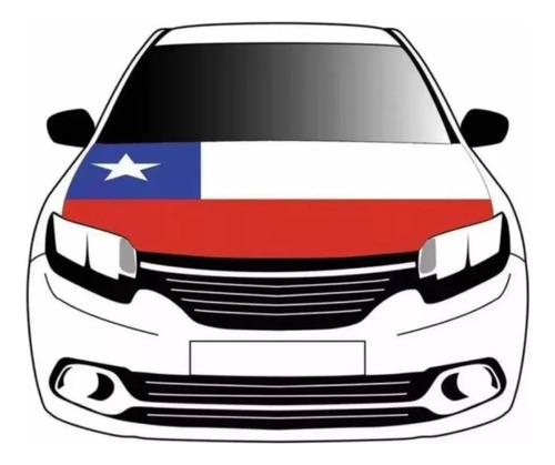 Cubre Capot Funda Forro Bandera Chile Fiestas Patrias