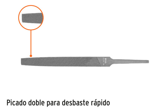 Lima Plana 4' Bastarda Picado Doble Desbaste Rapido 15138