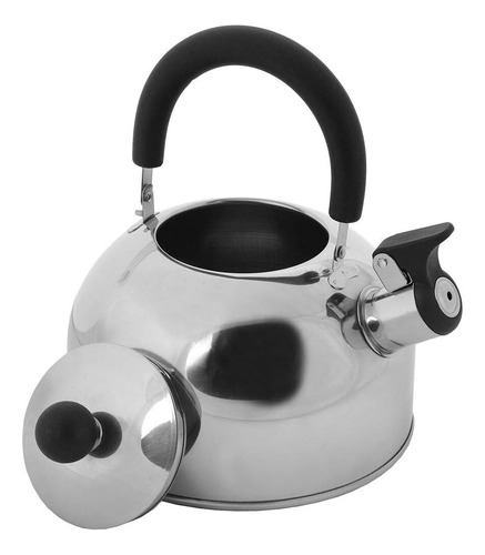 Tetera 3l Ergonómica Para Estufas Gas Eléctricas Inducción Plateado