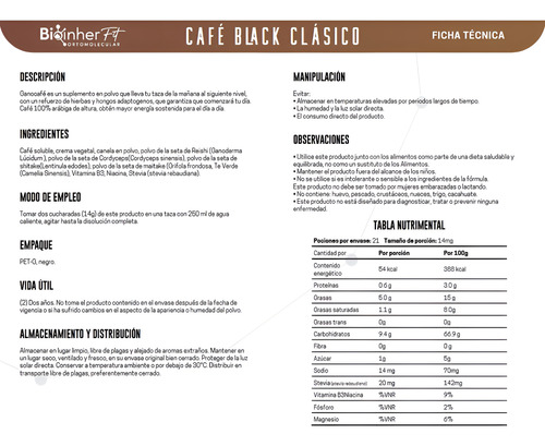 Bio Ganocafé Café Capuchino 2 En 1 300 Gramos Bioinherfit