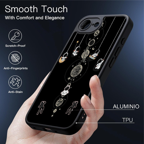 Funda Compatible Con Iphone 16e Coleccion Astronauta As0065 Negro As0065