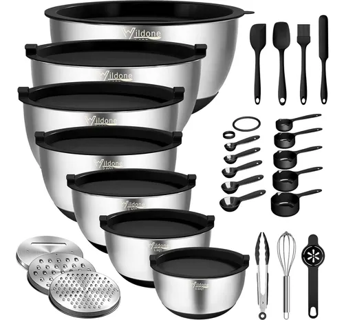 comprar Cuencos Para Mezclar Wildone Con Tapas Hermeticas, 27 Pi [u]