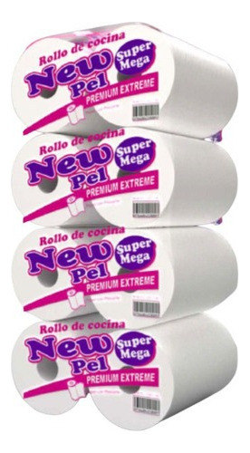 Rollo De Cocina New Pel Super Mega Extra Blanco De 300paños