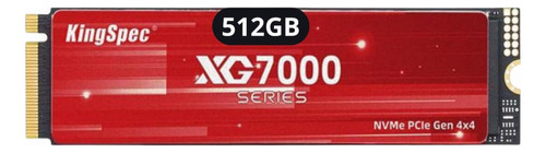 Ssd Kingspec Xg7000 512 Gb | M.2 | Gen 4.0x4 | 7400/6600 Mb/s Color Negro