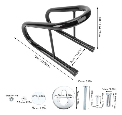 Kit De Calços De Roda De Motocicleta, Hardware De Instalação