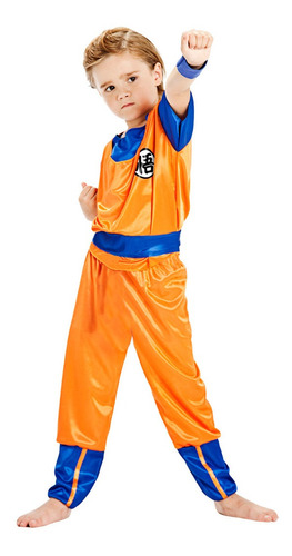 Disfraz De Goku Dragon Ball Z Fiesta Niño Licencia Original