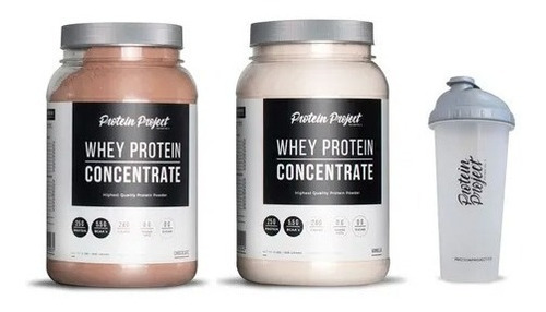 Whey Protein Concentrate 2lbs X2u + Shaker - Protein Project