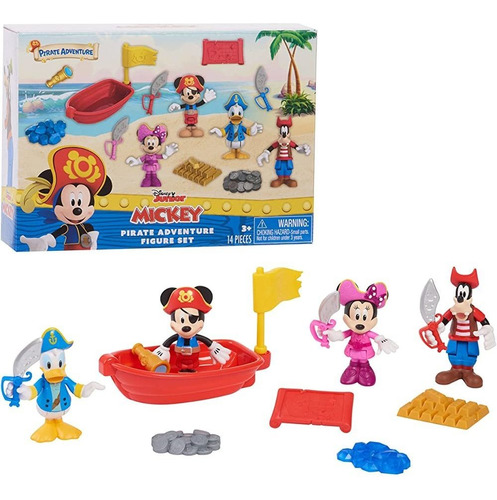 Just Play Mickey Mouse Pirate Adventure Figure Set Figuras, 