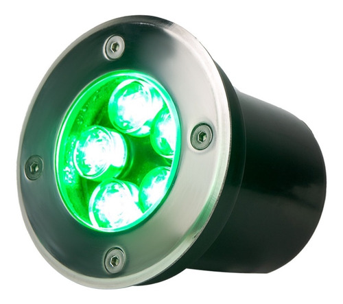 Balizador De Chão 5w Led  Verde Chão Piso Deck Loja Piscina