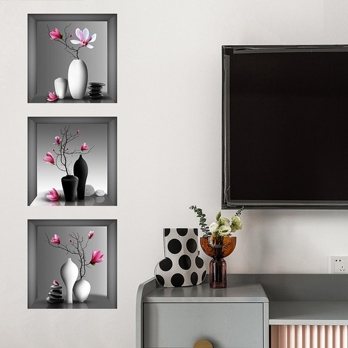 2 X 3x Impresión Floral De Arte De Pared,, De