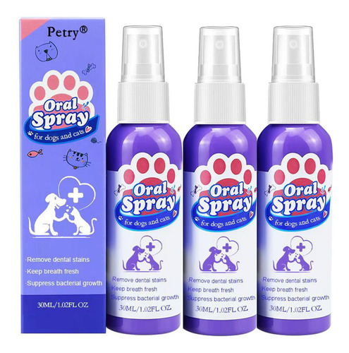Spray Ambientador Dental Para Mascotas, 30 Ml