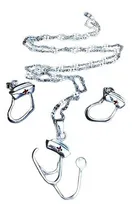 Comprar Plata 925 Juego Cadena Dije Aretes Cofia Corazón Enfermera